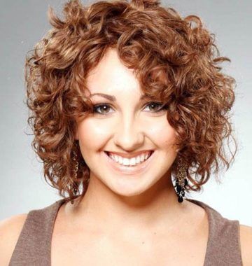 Short Haircuts for Naturally Curly Hair and Round Face