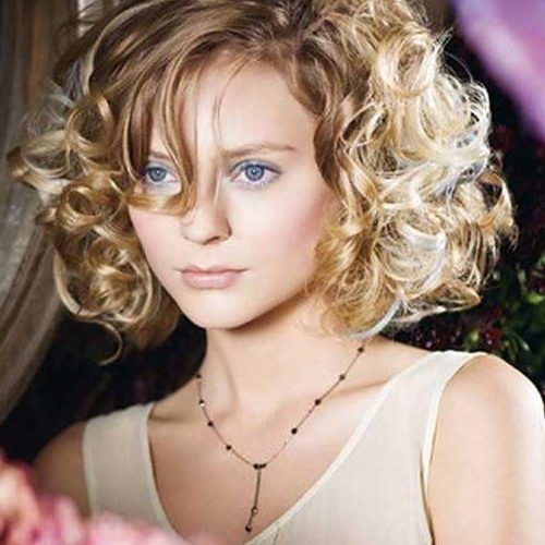 Short Haircuts For Round Faces With Curly Hair (Photo 7 of 20)