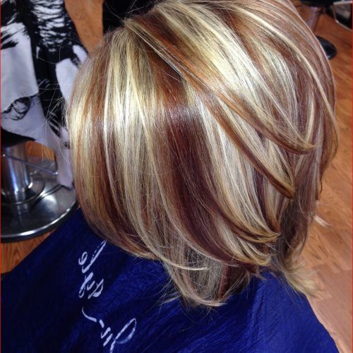 Lovely Two-Tone Choppy Lob Hairstyles (Photo 17 of 20)