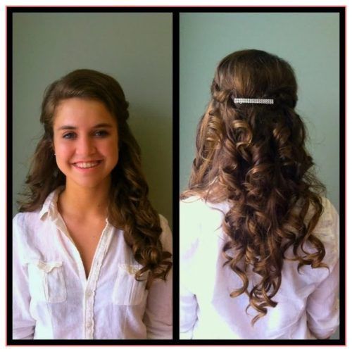 Wedding Hairstyles For Long Hair And Strapless Dress (Photo 7 of 15)