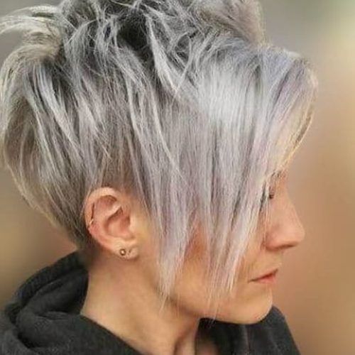 Long Pixie Hairstyles With Dramatic Blonde Balayage (Photo 18 of 20)