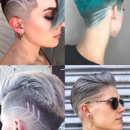 Short Women Hairstyles With Shaved Sides (Photo 2 of 20)