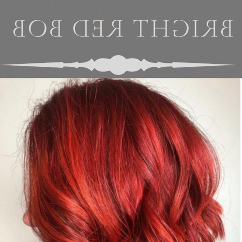 Bright Red Bob Hairstyles (Photo 9 of 20)