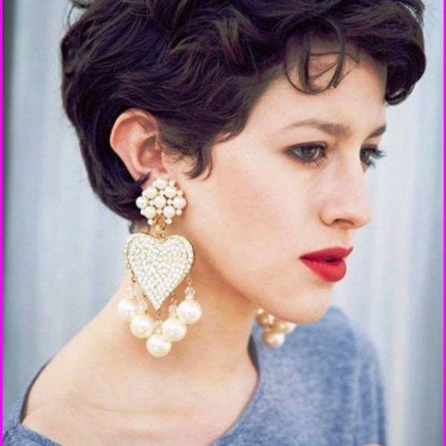 Messy Curly Pixie Hairstyles (Photo 18 of 20)