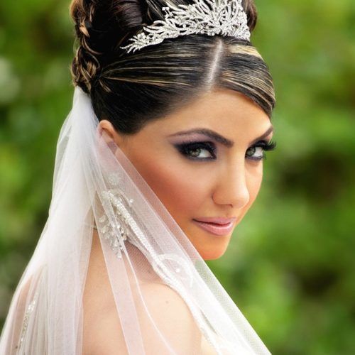 Wedding Hairstyles With Veil And Tiara (Photo 12 of 16)