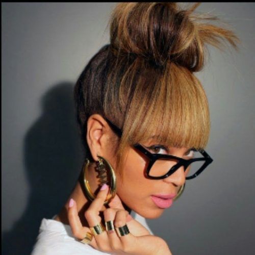 Updo Hairstyles With Bangs (Photo 12 of 15)