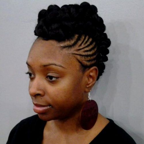 Braided Updo Black Hairstyles (Photo 6 of 15)