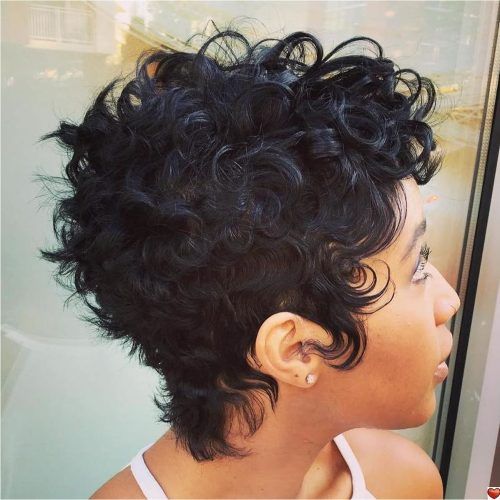 Short Black Pixie Hairstyles For Curly Hair (Photo 9 of 20)