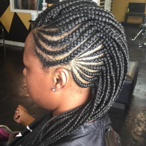 Cornrows Mohawk Hairstyles (Photo 1 of 15)