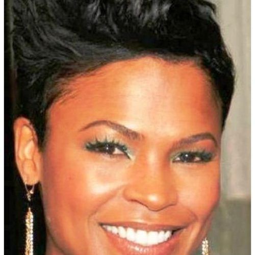 Short Haircuts For Round Faces Black Women (Photo 12 of 20)
