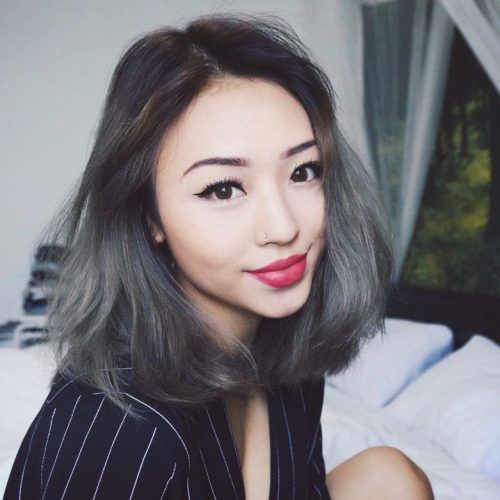 Cool Silver Asian Hairstyles (Photo 6 of 20)