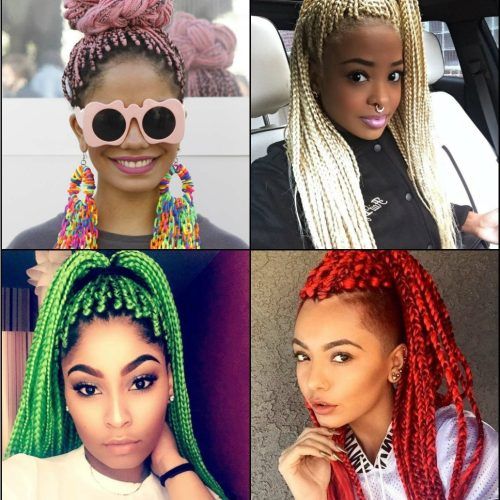 Cornrows Hairstyles With White Color (Photo 11 of 15)