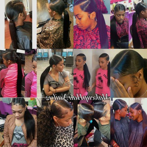 Straight Side Ponytail Hairstyles With Center Part (Photo 1 of 20)