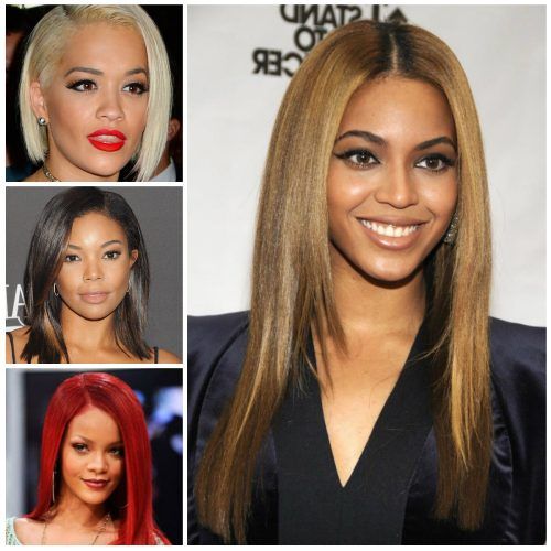 Medium Hairstyles With Color For Black Women (Photo 4 of 20)