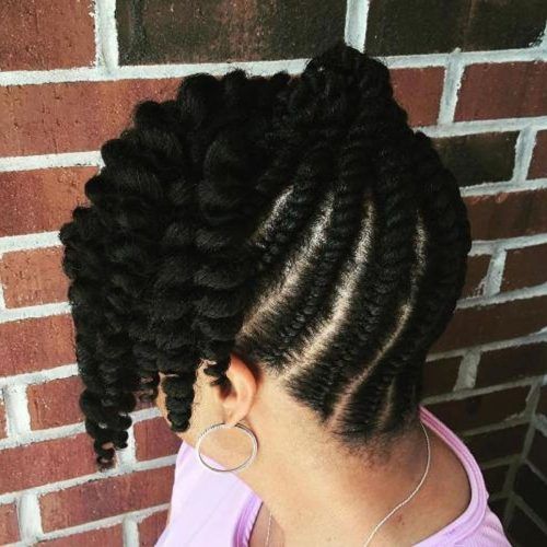African American Flat Twist Updo Hairstyles (Photo 7 of 15)