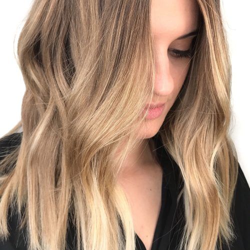 Sun-Kissed Blonde Hairstyles With Sweeping Layers (Photo 4 of 20)
