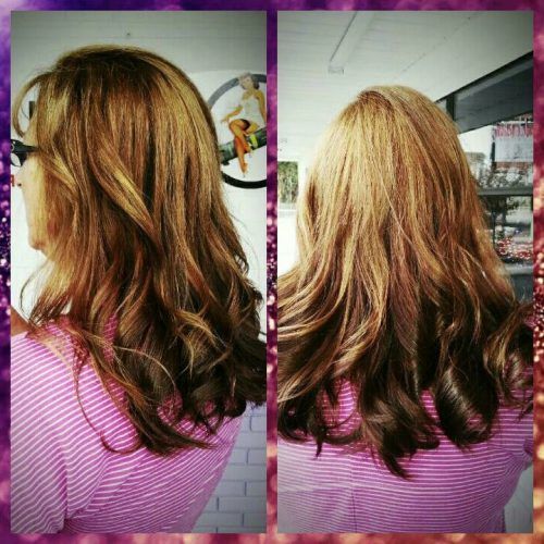 Golden Blonde Balayage On Long Curls Hairstyles (Photo 11 of 20)