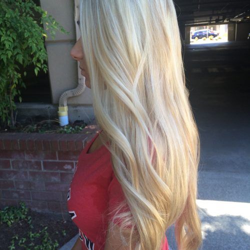 Platinum Blonde Long Locks Hairstyles (Photo 2 of 20)