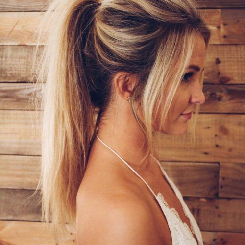 Messy High Ponytail Hairstyles With Teased Top (Photo 13 of 20)