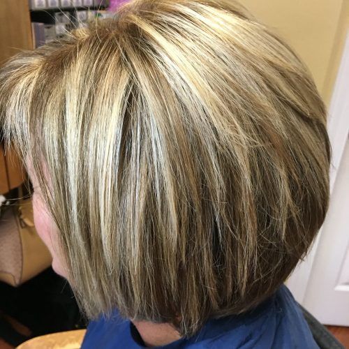 Short Ruffled Hairstyles With Blonde Highlights (Photo 5 of 20)