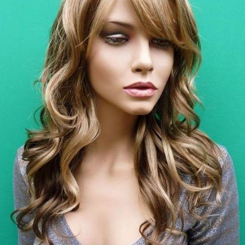 Long Dark Brown Curls Hairstyles With Strawberry Blonde Accents (Photo 10 of 20)