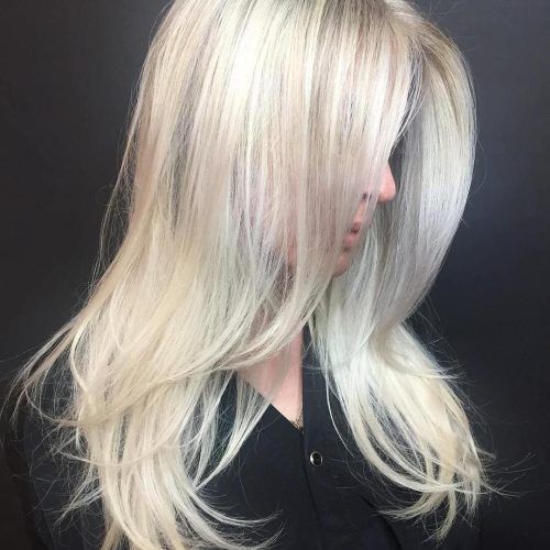 Platinum Layered Side Part Hairstyles (Photo 13 of 20)