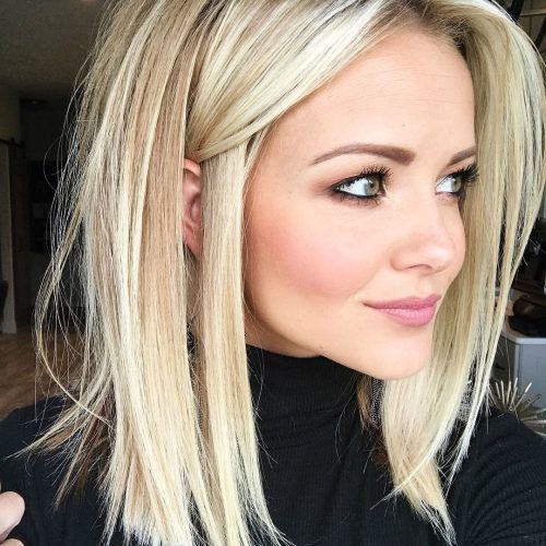 Messy Blonde Lob Hairstyles (Photo 16 of 20)