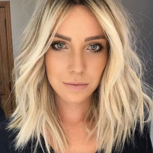 Messy Blonde Lob Hairstyles (Photo 18 of 20)