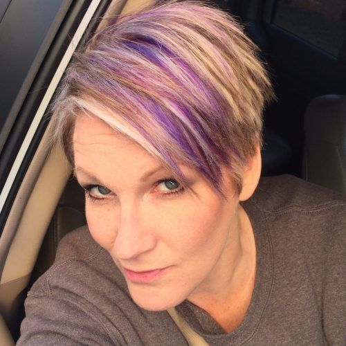 Edgy Purple Tinted Pixie Haircuts (Photo 12 of 20)