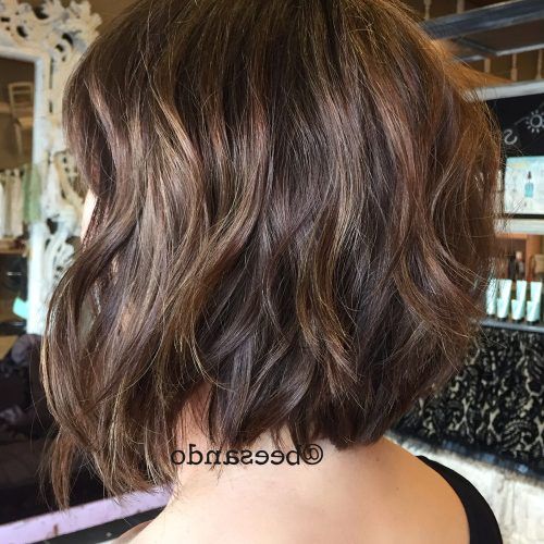 Point Cut Bob Hairstyles With Caramel Balayage (Photo 14 of 20)