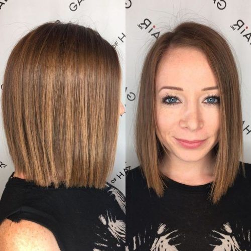 Side-Parted Blunt Bob Hairstyles (Photo 16 of 20)