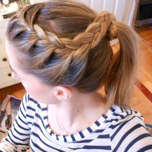 Braided Crown Pony Hairstyles (Photo 2 of 20)