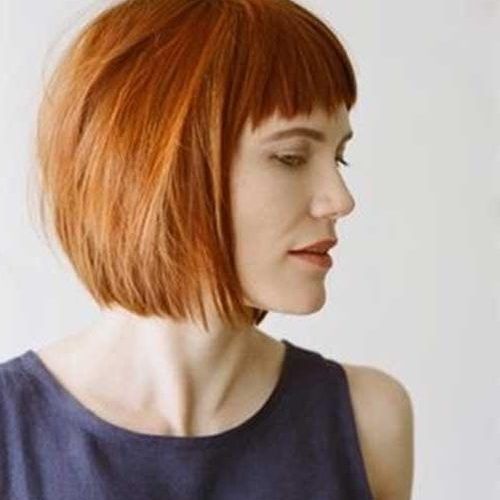 Short Hairstyles With Blunt Bangs (Photo 15 of 20)