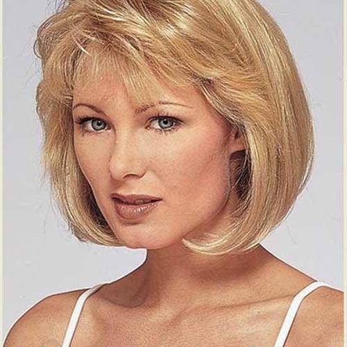 Short Hairstyles With Bangs And Layers For Round Faces (Photo 14 of 20)
