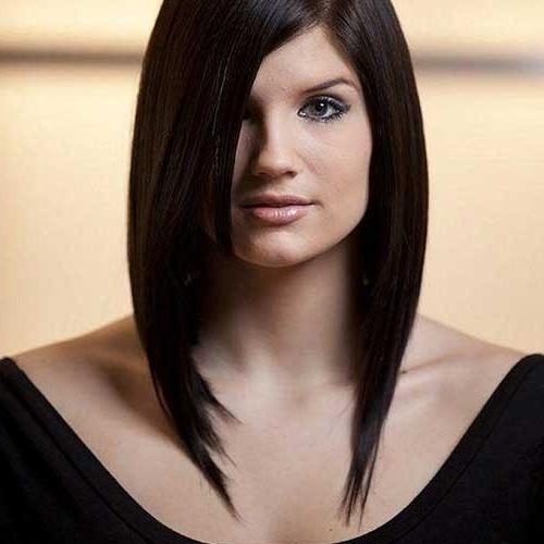 Long Bob Hairstyles With Side Swept Bangs (Photo 15 of 15)