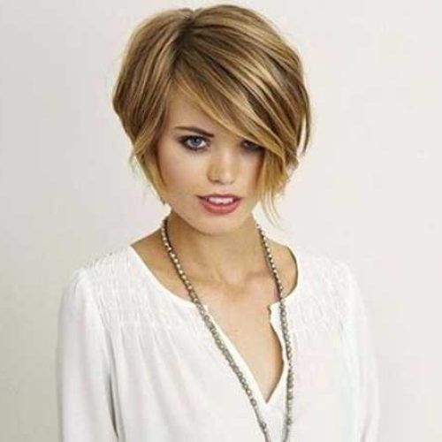 Short Layered Bob Hairstyles For Round Faces (Photo 5 of 15)