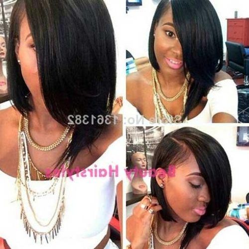 Asymmetrical Bob Hairstyles For Black Women (Photo 7 of 15)