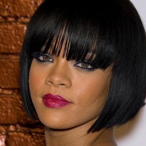 Long Bob Hairstyles With Bangs Weave (Photo 12 of 15)