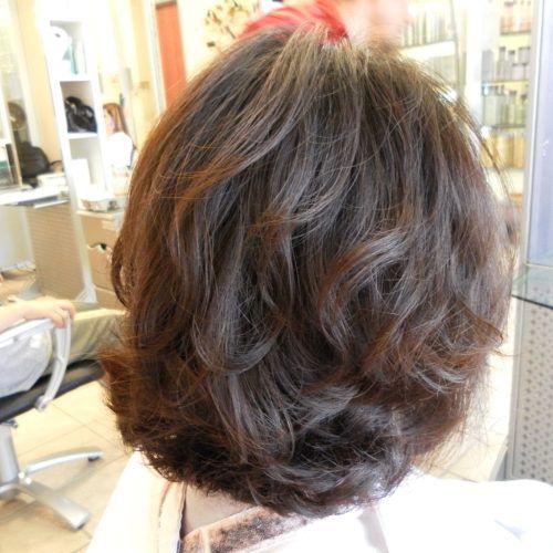 Loosely Waved Messy Brunette Bob Hairstyles (Photo 1 of 20)