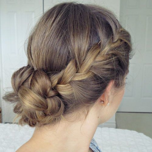 Easy Braid Updo Hairstyles (Photo 4 of 15)