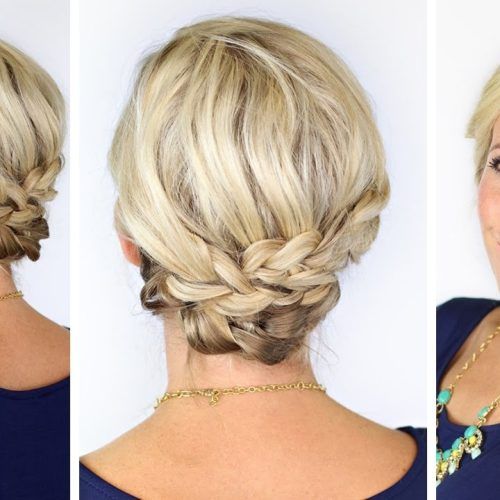 Braided Updo Hairstyles For Short Hair (Photo 5 of 15)