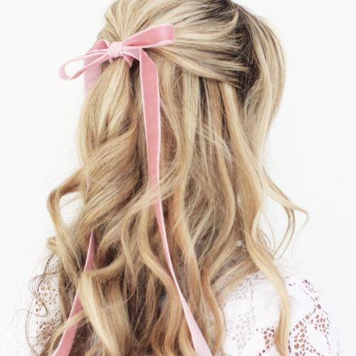 Pinned Brunette Ribbons Bridal Hairstyles (Photo 16 of 20)