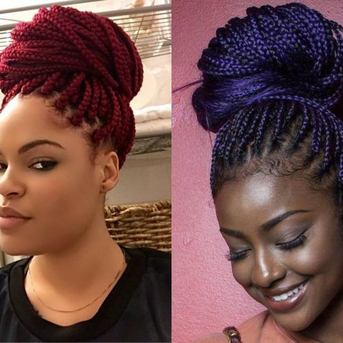 Colorful Cornrows Under Braid Hairstyles (Photo 19 of 20)