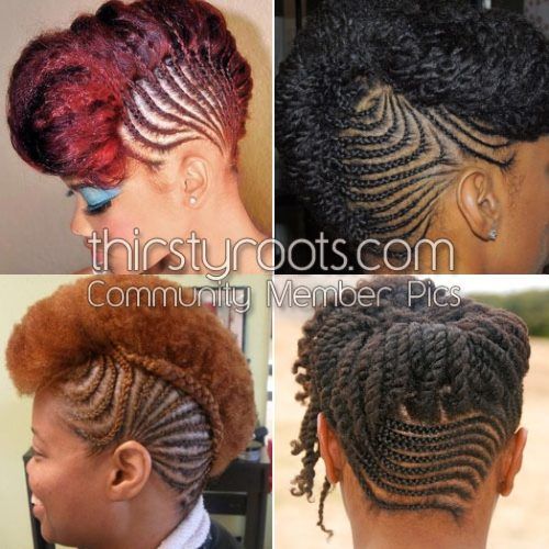 Cornrow Updo Hairstyles For Black Women (Photo 2 of 15)