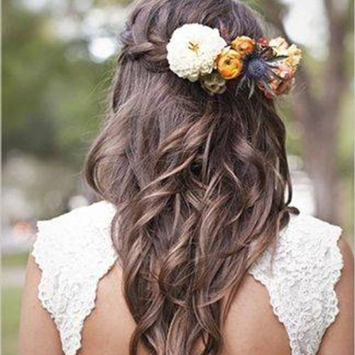 Plaits And Curls Wedding Hairstyles (Photo 14 of 15)