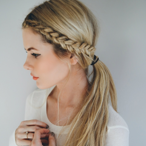 Long Ponytails With Side Braid (Photo 19 of 20)