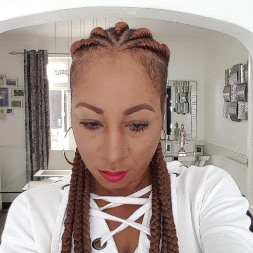 Side-Shaved Cornrows Braids Hairstyles (Photo 4 of 21)