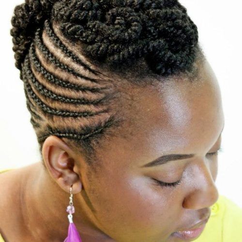 Two Strand Twist Updo Hairstyles For Natural Hair (Photo 11 of 15)