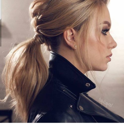 Two-Tone High Ponytail Hairstyles With A Fauxhawk (Photo 3 of 20)