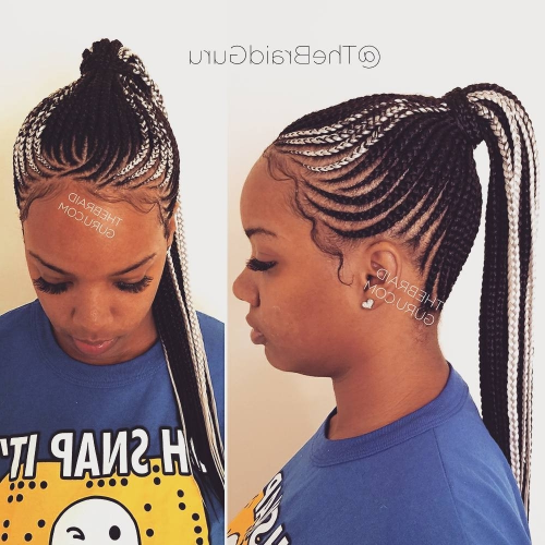Cornrows Ponytail Hairstyles (Photo 7 of 15)